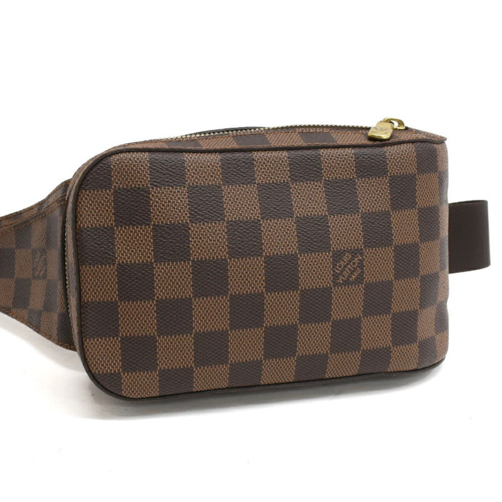 Louis Vuitton Bag Damier Body Geronimos Crossbody Brown Ebene Bum Belt Belt
